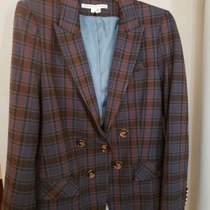 Veronica Beard plaid blazer in size 14